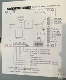 Sargent 3530 Electric Lock Power Supply SALE $199.99